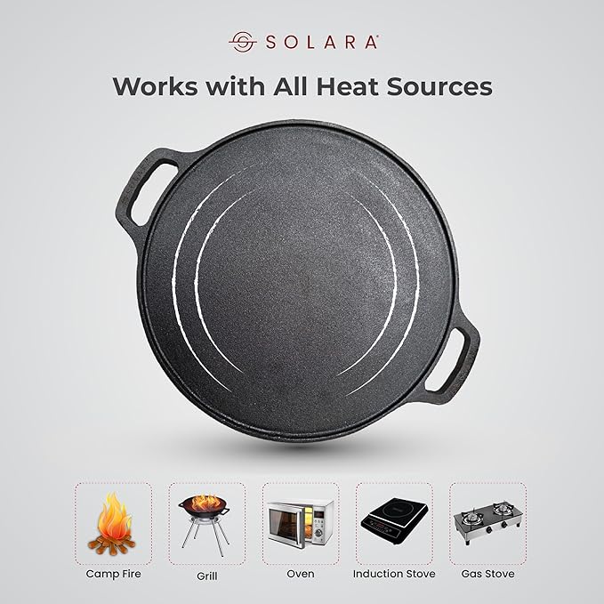 Solara Cast Iron Tawa for Dosa 12