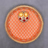 Pooja Thali Set Stainless Steel Handcrafted Peach