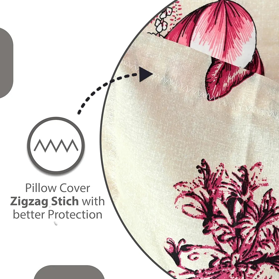 Divine Casa 144 TC 100% Cotton Bedsheet for Single Bed with 1 Pillow Cover Colour Sky Blue Mist