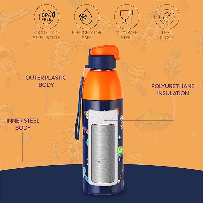 Cello Kidzbee Uranus 600 Cosmic Explorer Water Bottle | 540 ml