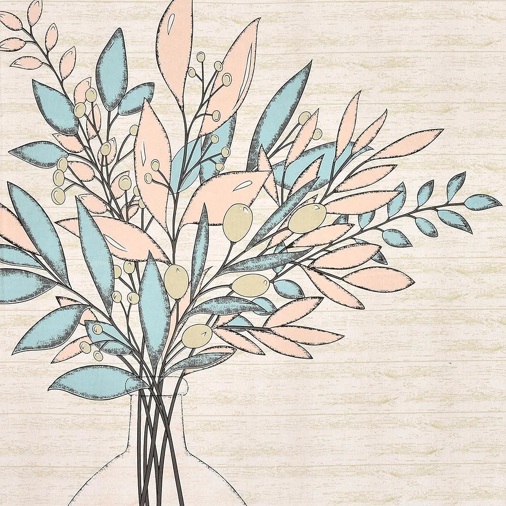 Kuber Industries Double Bedsheet with 2 Pillow Covers 160 TC Premium Cotton Photo Frame Tree Green