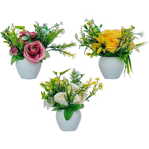 Artificial Multiflora Flower Roses Fake Sticks Bunch Decorative Without Vase Peach Fabric