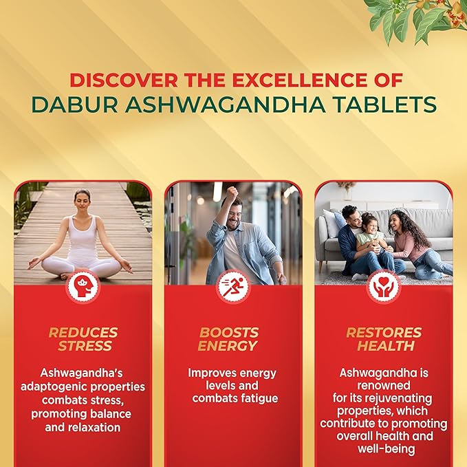 Dabur Ashwagandha Tablets - 60 Tabs