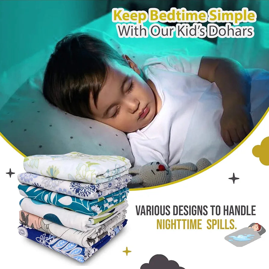 Divine Casa Pure Cotton Baby Blankets Newborn 0-4 Years Soft Cozy Dohar for Toddler Girls I Boys I Babies for Gift Colour Green Banana and White