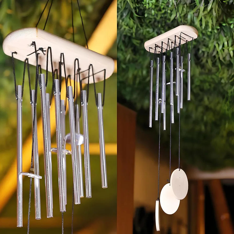 sculpmart Wind Chimes for Home Positive Energy - Hanging Bells 12-Pipe