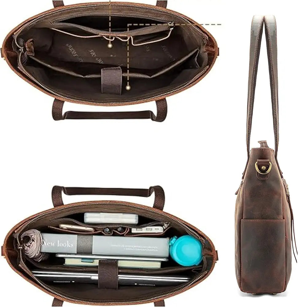 Goatter Genuine Leather Office And Daily Travel Use Shoulder Bag For Women's,