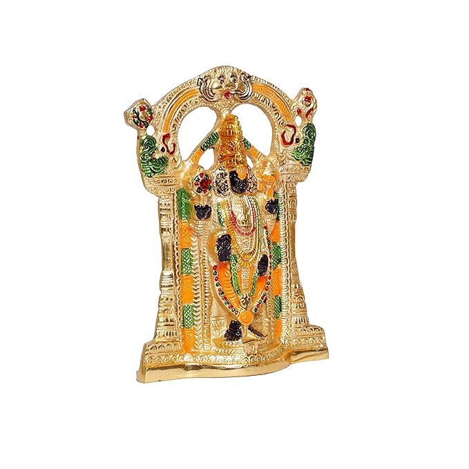 KridayKraft Tirupati Balaji Metal Statue Murti Sri Venkateswara Murti Balaji idol