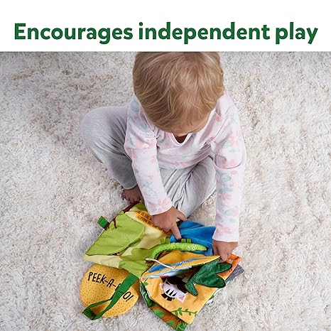 Skillmatics Peek A Boo Jungle Book Soft Cloth Book for Baby Infant & Toddler Toys