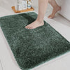 Luxe Home International Rectangular Bathmat 2500 Gsm Microfiber Anti Slip Mats For Bathroom Colour Hunter Green