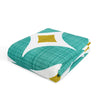 Divine Casa Glace Cotton Single Bed Dohar 120 GSM Lightweight AC Blanket Reversible Summer Quilt Colour Turquoise Blue & Leaf Green