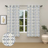 Haus & kinder Cotton Curtains Set of 2 for Bedroom Window Door Curtains (5ft x 5ft) | Colour Aurora
