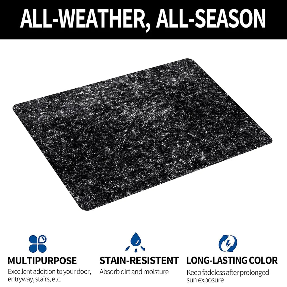Kuber Industries Door Entrance Mat for Floor & Home Entrance Grey Colour