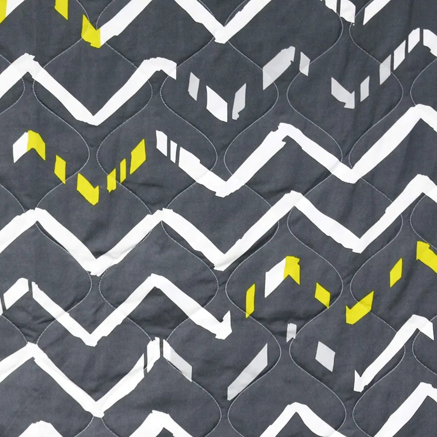 Divine Casa 120 GSM Microfiber Reversible Kids Single Bed Comforter Ultra-Soft Toddler Blanket Colour Slate