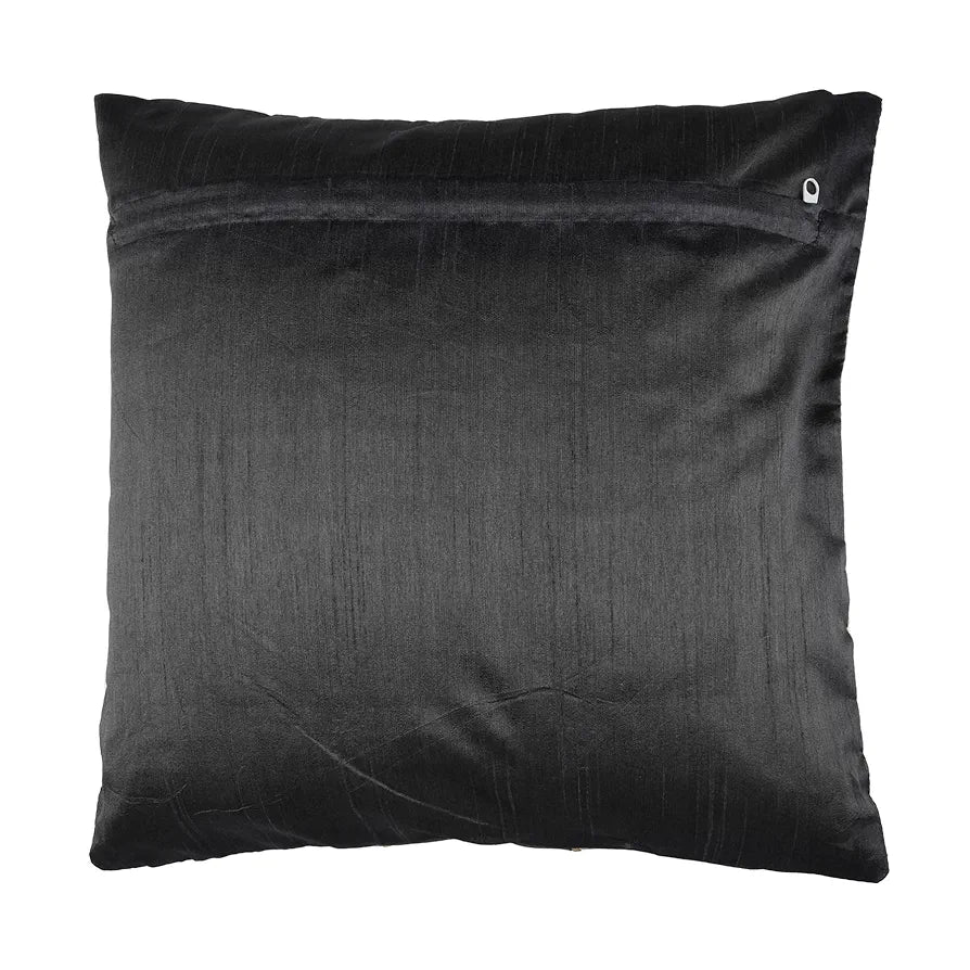 Kuber Industries Cushion Cover Pillow Covers Grey Patang Wire Cushion Covers Set of 5 Black