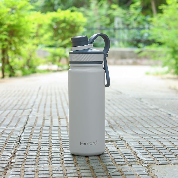 Femora Stainless Steel Aqua Burst SportSip Vacuum Insulated Flask Water Bottle - 440 gms