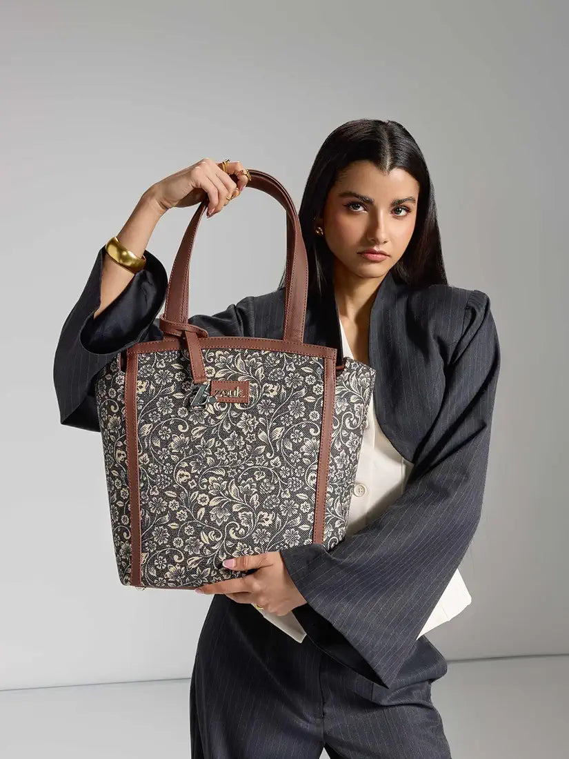 Zouk Adira Tote Jute Handbag for Women