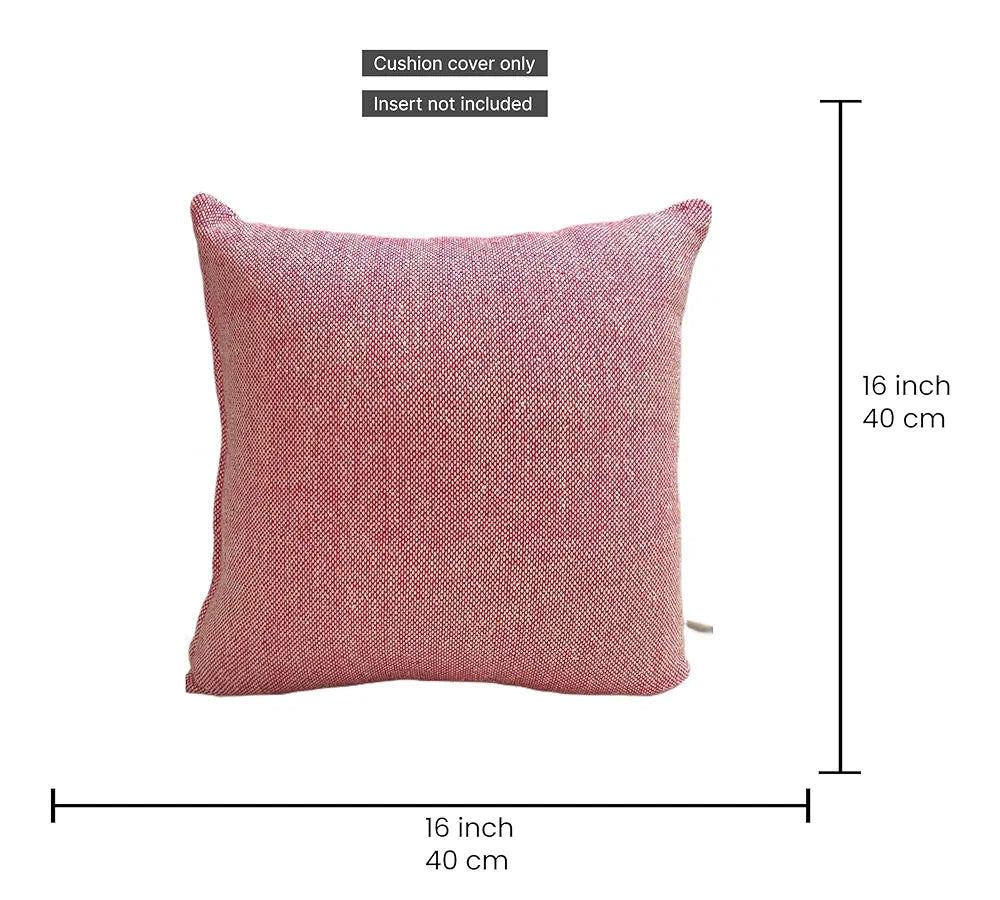 Sajavat Home Cotton Cushion Cover Colour Beige & Pink