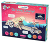 Funvention Da Vinci Chariot DIY Wooden Mechanical Model Science Educational Toy - STEM Learning Kit for Kids