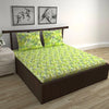 Divine Casa - 144 TC Super Soft 100% Cotton Bedsheet for Double Bed  144 Thread Count Colour Lime Breeze