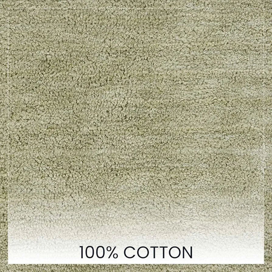 Sashaa World Microfiber Bathmat Colour Mist Green (Pack of 2)