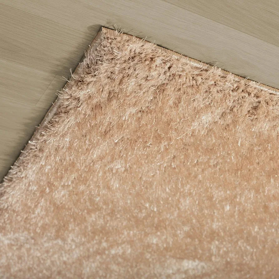 Ishro Home Premium Fuzzy Shag Carpet For Hall Rugs For Living Room Carpets For Living Room Colour Beige  3x5 Fts