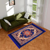 Kuber Industries Carpet Velvet Carpet-Rug for Home Décor Carpet Rug for Bedroom Blue