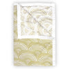 Divine Casa 120 GSM Microfiber Double Dohar Soft & Lightweight Throw Blanket Floral Burst Pattern Colour Soybean & White