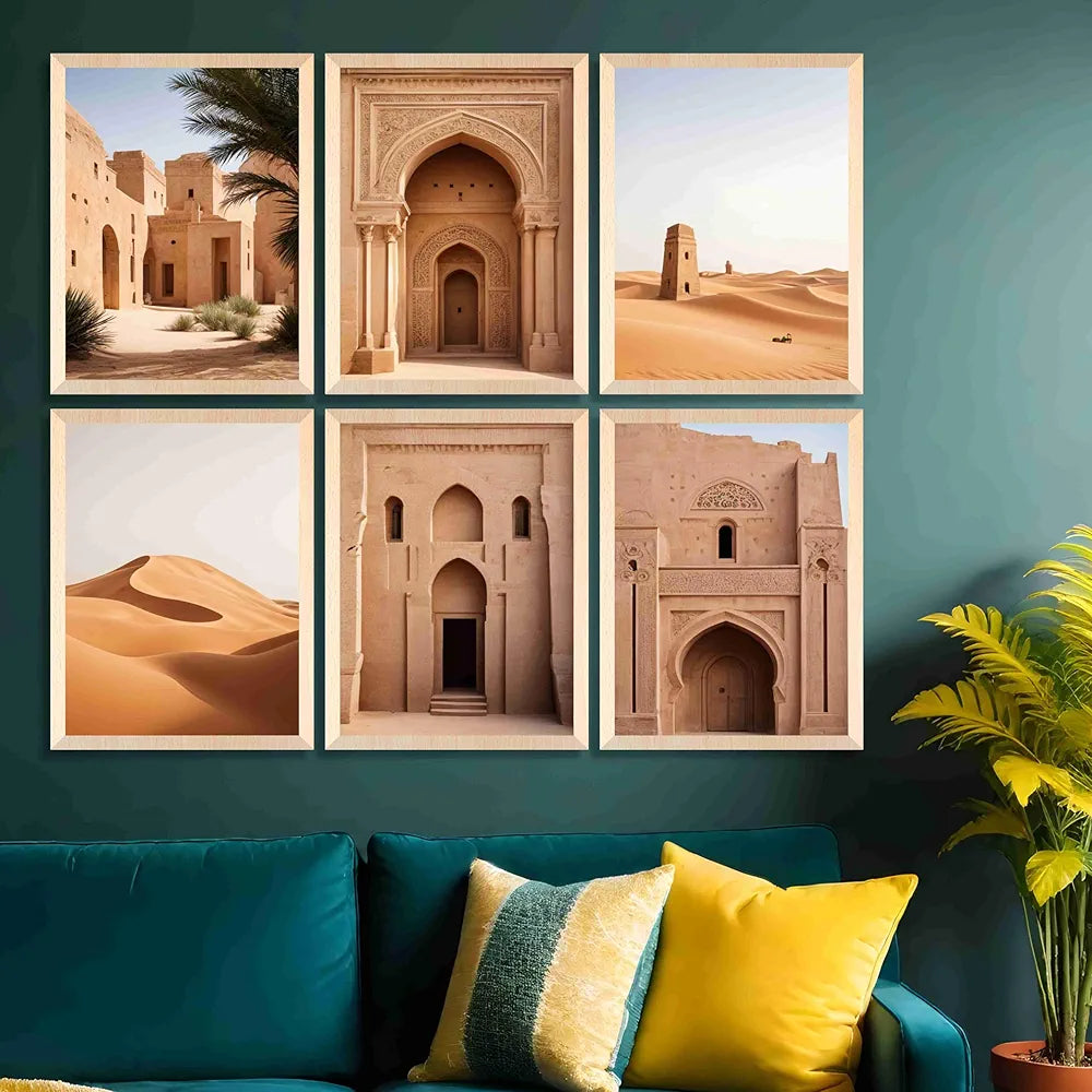 Livin'luxe Paintings Rajasthani Places Home Decor Wall Paintings With Frame B - 458k6