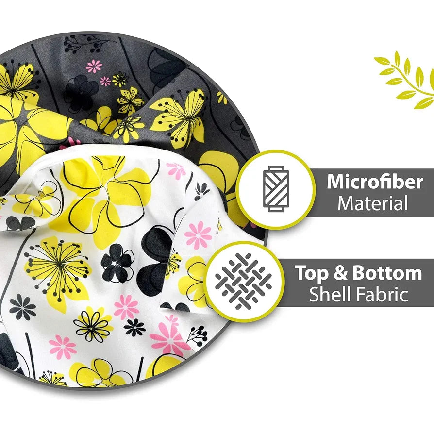 Divine Casa 120 GSM Microfiber Single Dohar Soft & Lightweight Throw Blanket Floral Pattern Colour Tornado