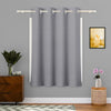 Kuber Industries Stylish Window Curtains for Living Room & Bedroom Web Net Grey Colour