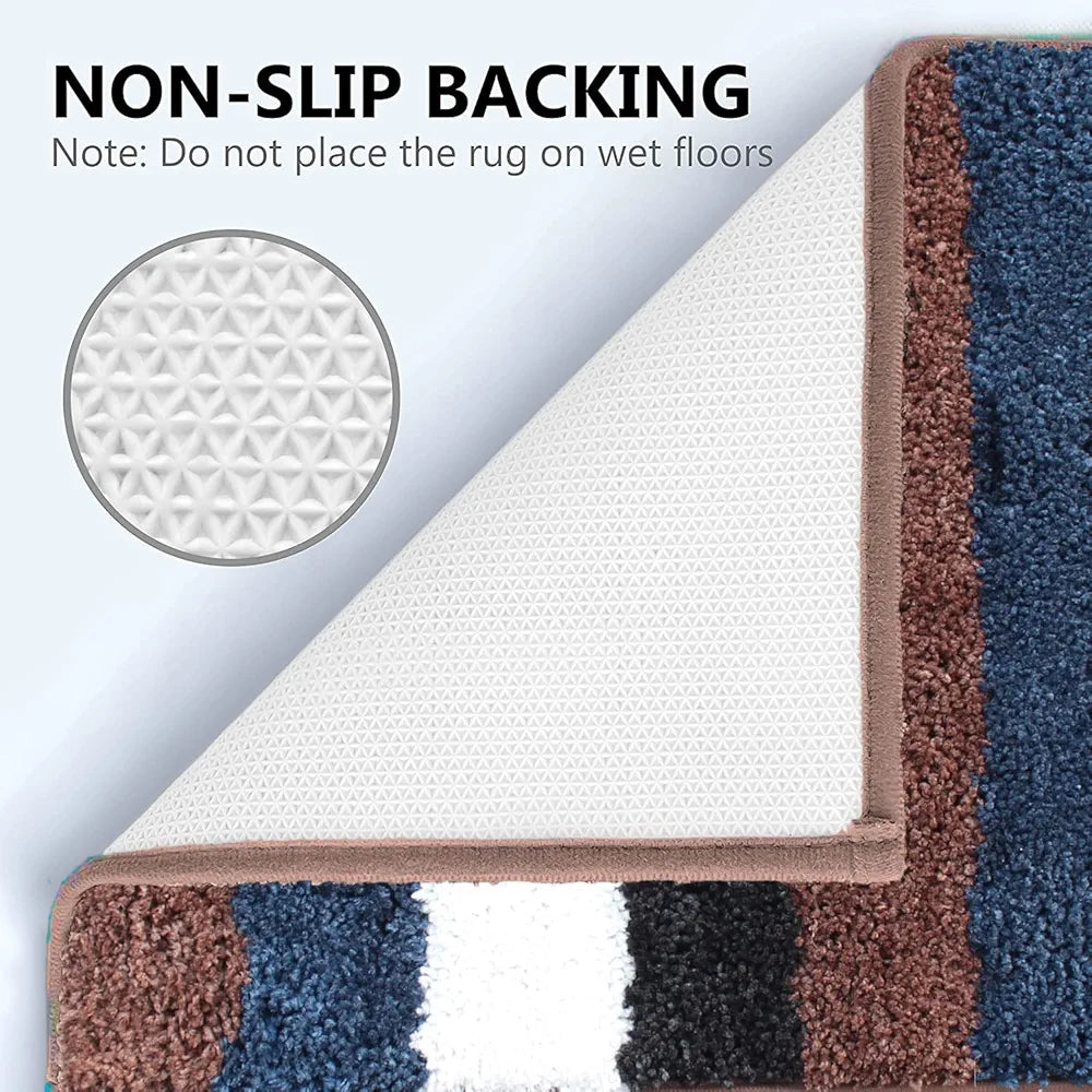 Luxe Home Jericho Doormat 2500 GSM Super Soft Microfiber Anti-Skid Mat Colour Roack Brown 40x60 cm (Pack of 2)