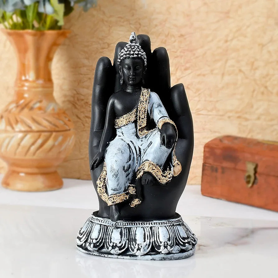 Jaipur Ace Sitting Buddha Idol Statue for Home Decorations Items Showpiece Sitting Buddha