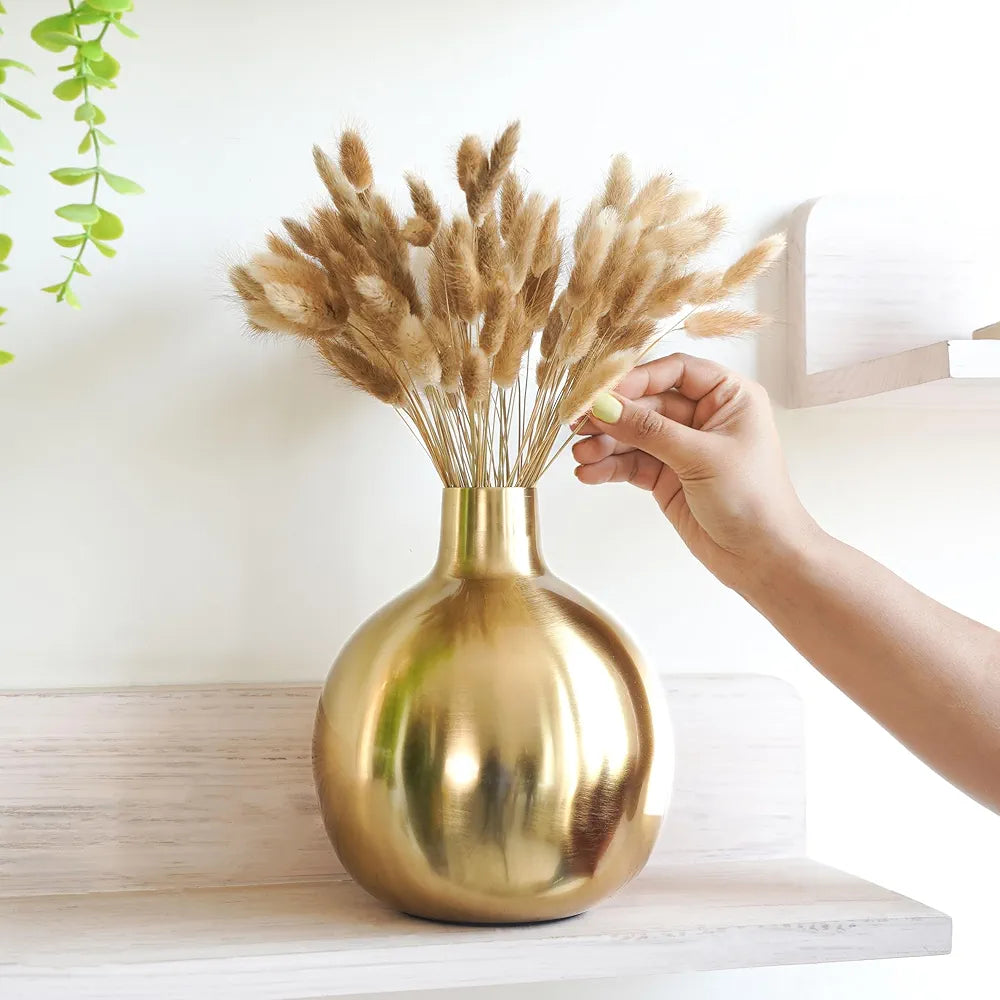 Behoma Metal Flower Vase Golden Vase 1Pcs Flowers not Included