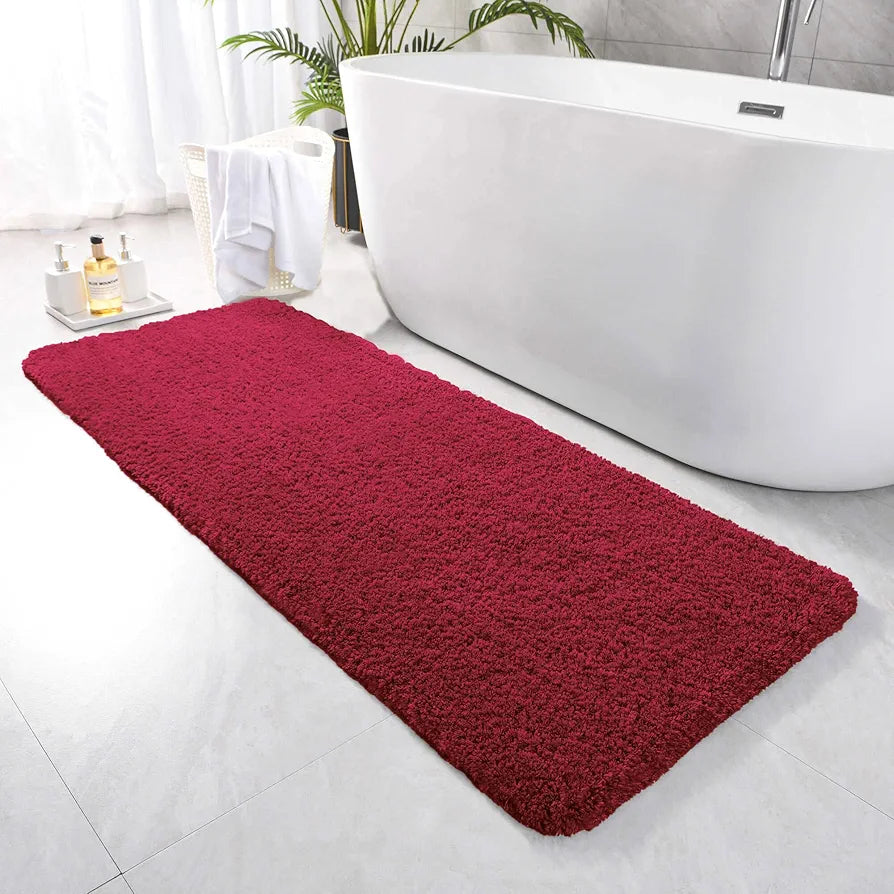 Luxe Home International Runner Super Soft Anti Skid Newman Rug For Bedroom  Rectangular Colour Maroon