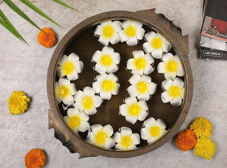 Artificial Big Foam Hawaii Water Floating Flowers 12 Pcs