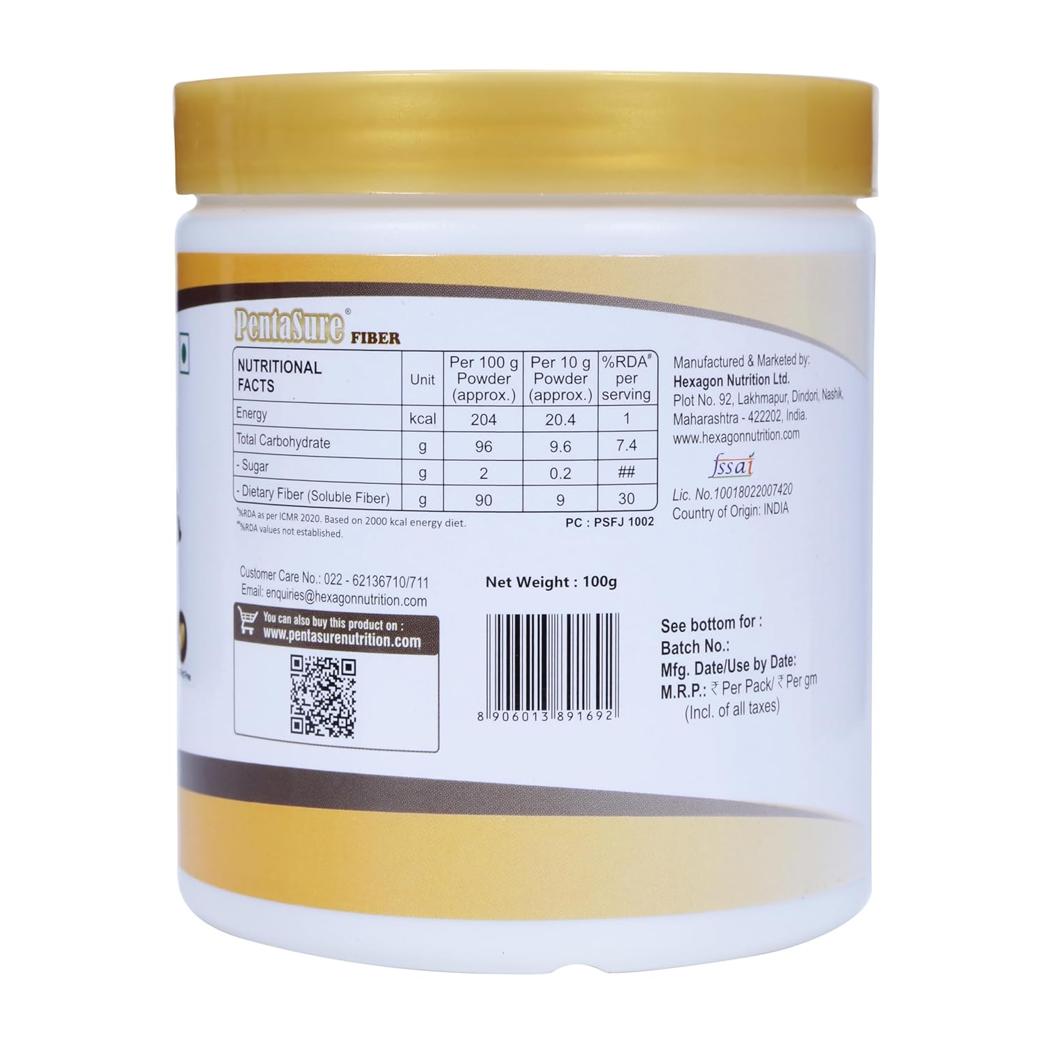 Pentasure Fiber Powder - 100 gms