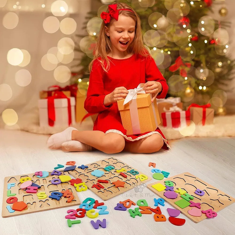 Trinkets & More 123 Numbers Puzzles Game Learning Board  Maths Toy for Toddlers Preschoolers Early Educational 2+ Years 