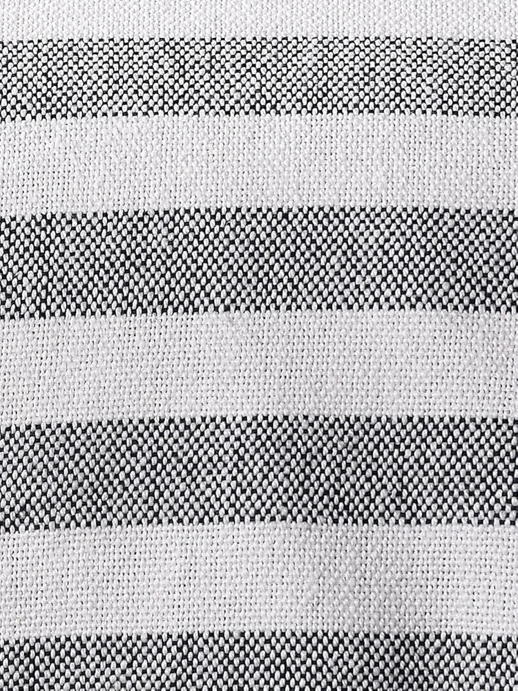 Sashaa World Striped Cotton Throw Bedcover Super Soft & Breathable Throw Blanket (Black/White)