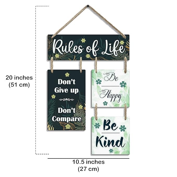 Sehaz Artworks Home Decoration Items stylish Wooden Wall Hangings for Home - 4-0022
