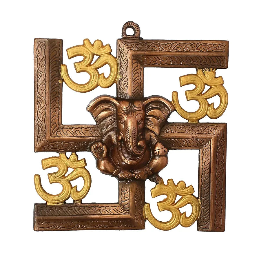 Webelkart Cast Iron Ganesha Wall Hanging For Home Entrance Door