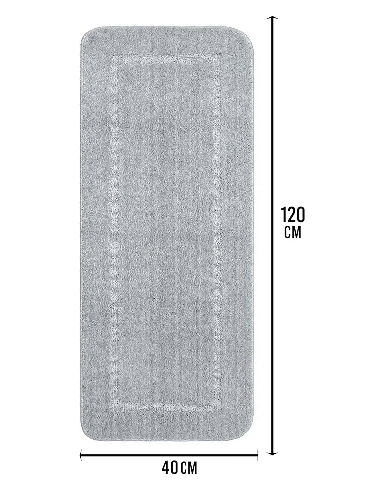 Saral Home Good Morning Mat Soft Anti-Skid Colour LT.Grey