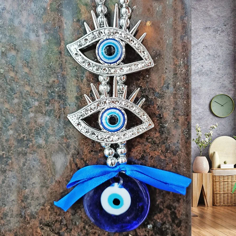 Shubhanjali 2 Eye Lashed Evil Eye Hanging for Home