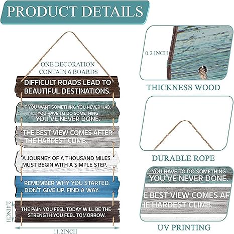 Angel Infinite Inspirational & Motivational Quotes Wooden Wall Hanging Wall Hanger For Homedecor