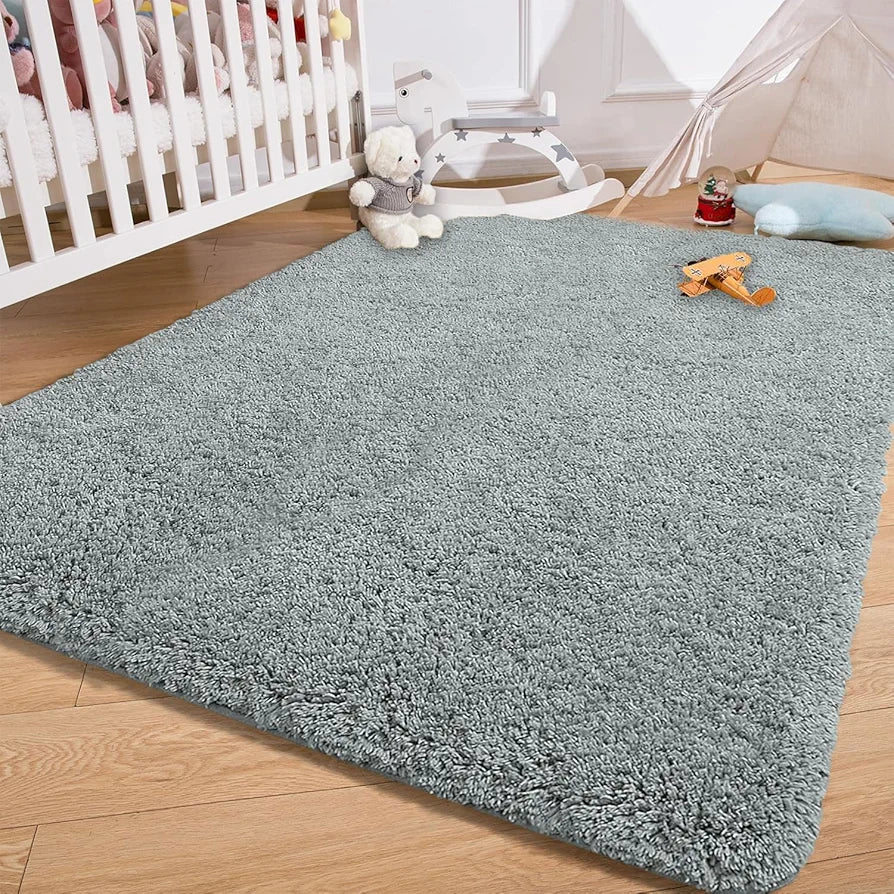 Luxe Home International Carpet Super Soft Anti Slip Vegas Rectangular Rugs 3X5 Feet Colour Silver