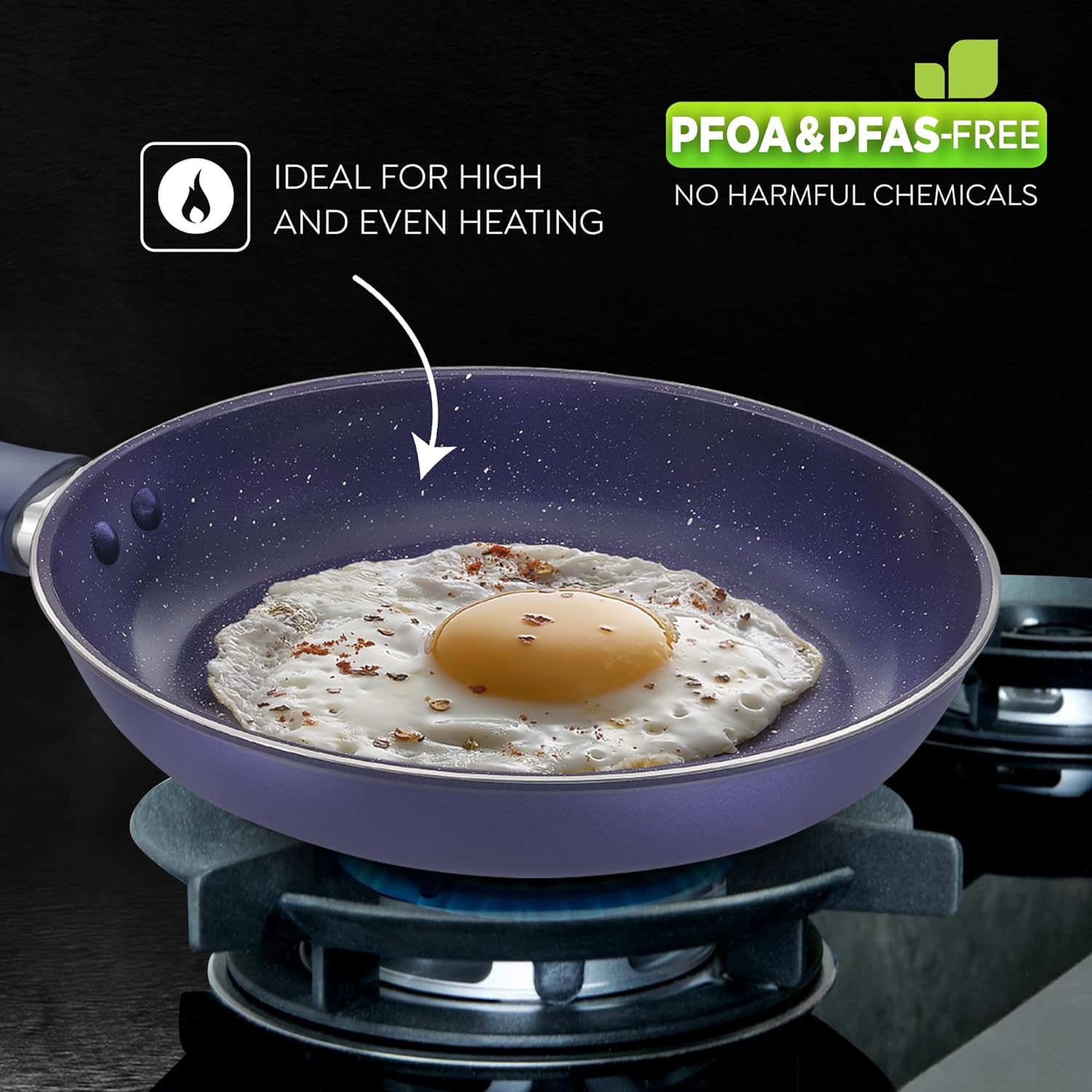 Prestige Ceraglide Ceramic Coated 20 cm Non-Stick Fry Pan | Consumes Less Oil