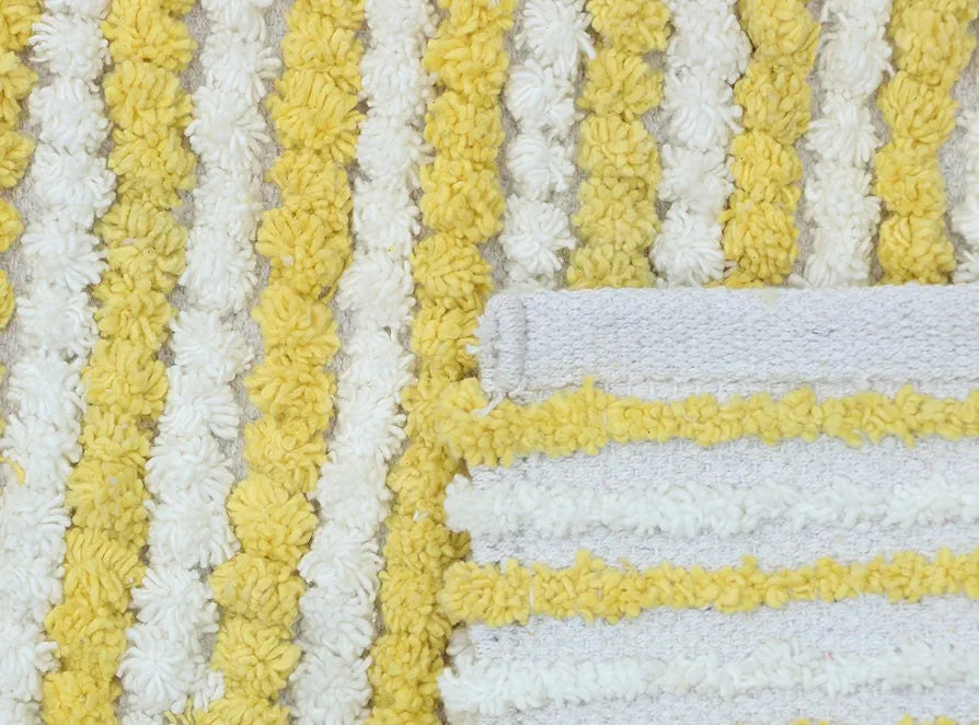 The Home Talk Luxury Chenille Round Bathmats Non-Slip Anti-Skid