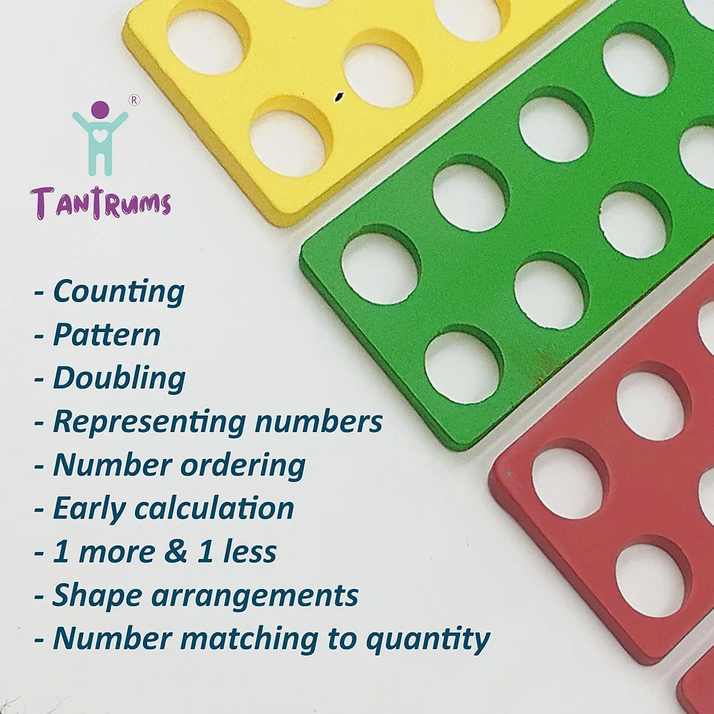 Tantrums Colourful Numicon Math Counting Magic Game Teach Counting Numbers Addition Subtraction to Kids from 3 Years to 5 Years