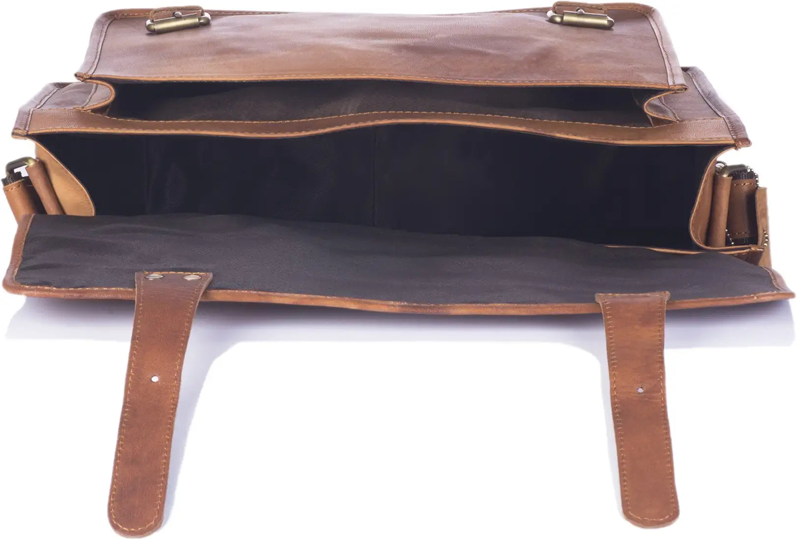 WildHorn Genuine Leather 15 INCH Laptop Messenger Bag DIMENSION : L-15 inch W-4 inch H-12 inch