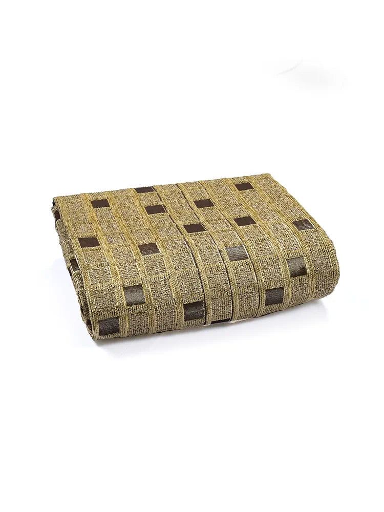 Saral Home Easy Living Chenille 2 Seater Reversible Sofa Cover Throw Colour Gold