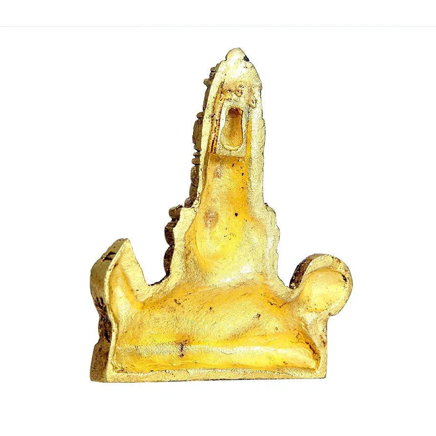 anciently Balaji face Wall Hanging Small | Small Lord Balaji Face Wall Hanging | Tirupati Balaji Face Wall Hanging Metal, Brass, 9 CM Height, Gold Colour, 1 Piece
